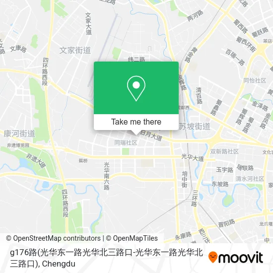 g176路(光华东一路光华北三路口-光华东一路光华北三路口) map