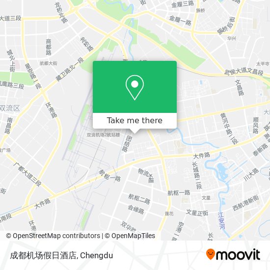 成都机场假日酒店 map