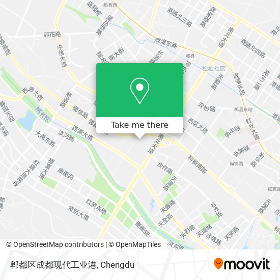 郫都区成都现代工业港 map