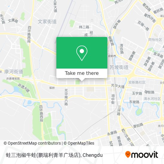 蛙三泡椒牛蛙(鹏瑞利青羊广场店) map