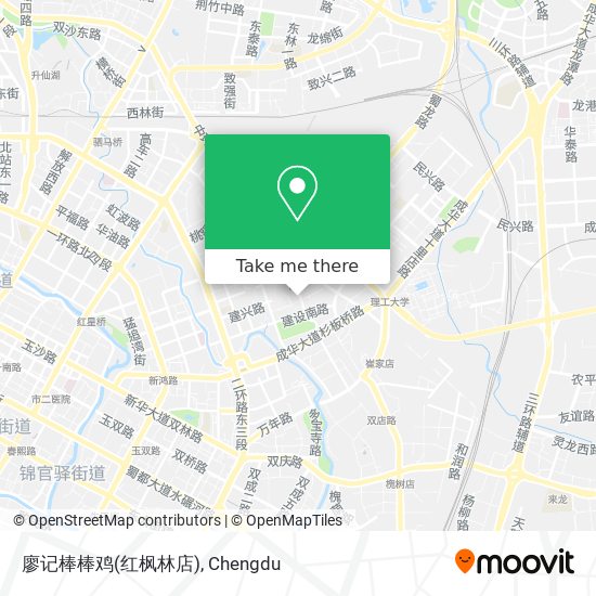 廖记棒棒鸡(红枫林店) map