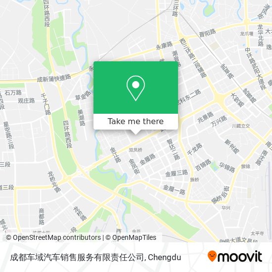 成都车域汽车销售服务有限责任公司 map