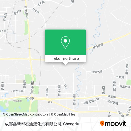 成都鑫新华石油液化汽有限公司 map