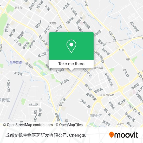 成都文帆生物医药研发有限公司 map