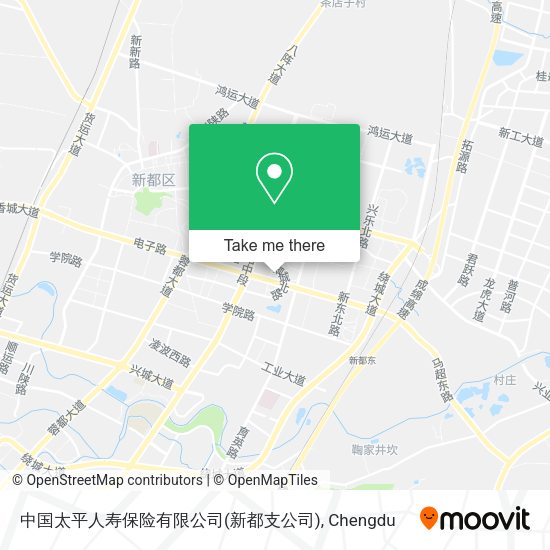 中国太平人寿保险有限公司(新都支公司) map