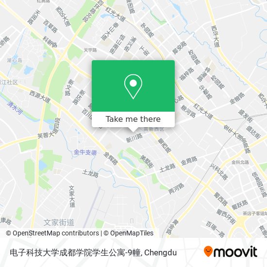 电子科技大学成都学院学生公寓-9幢 map