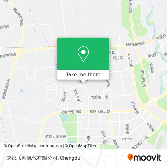 成都联邦氧气有限公司 map