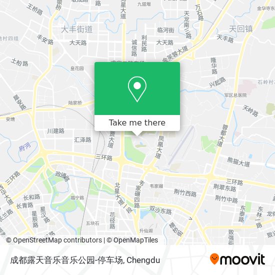 成都露天音乐音乐公园-停车场 map