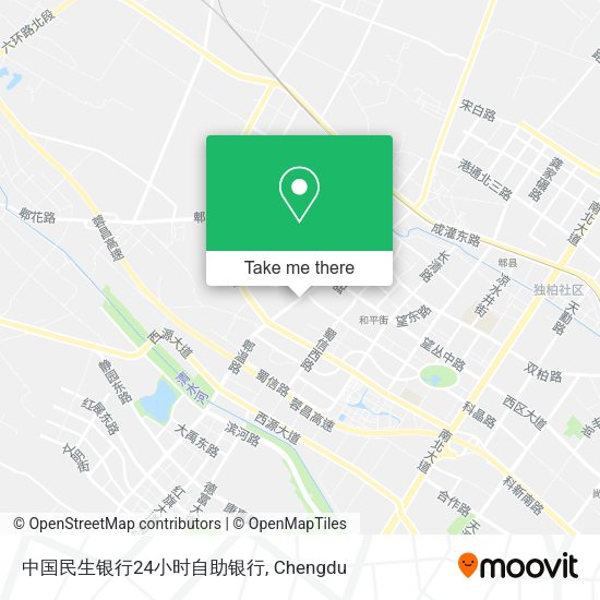 中国民生银行24小时自助银行 map