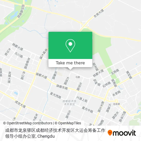 成都市龙泉驿区成都经济技术开发区大运会筹备工作领导小组办公室 map
