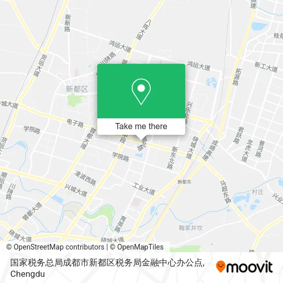 国家税务总局成都市新都区税务局金融中心办公点 map