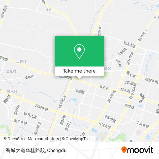 香城大道华桂路段 map