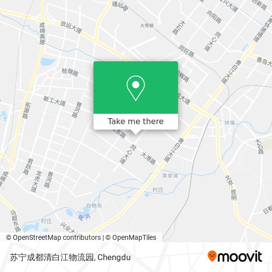 苏宁成都清白江物流园 map