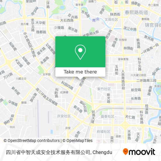 四川省中智天成安全技术服务有限公司 map