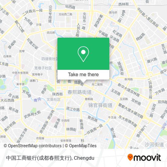 中国工商银行(成都春熙支行) map