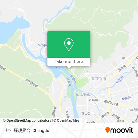 都江堰观景台 map
