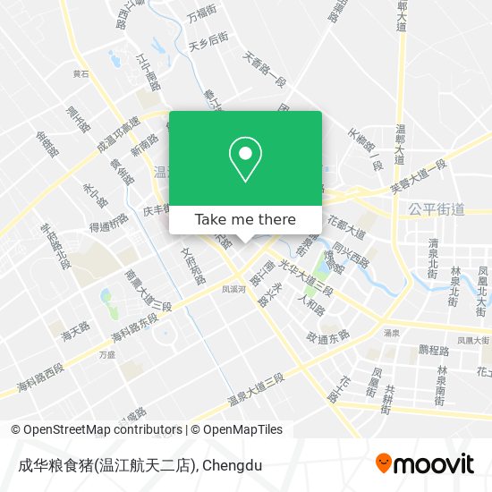 成华粮食猪(温江航天二店) map