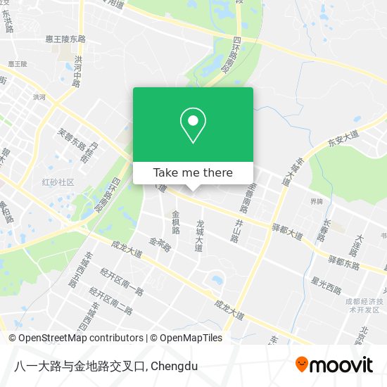 八一大路与金地路交叉口 map