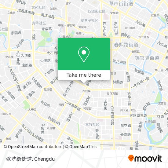 浆洗街街道 map