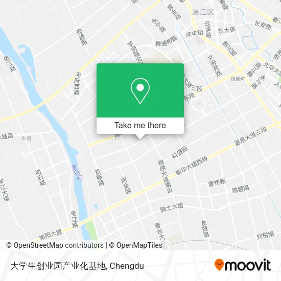 大学生创业园产业化基地 map
