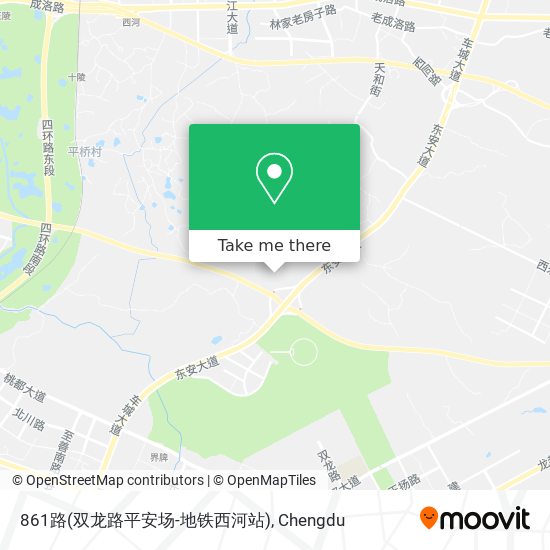 861路(双龙路平安场-地铁西河站) map