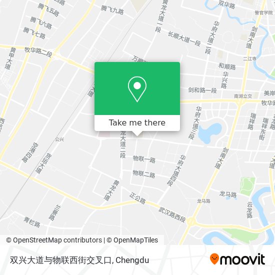 双兴大道与物联西街交叉口 map