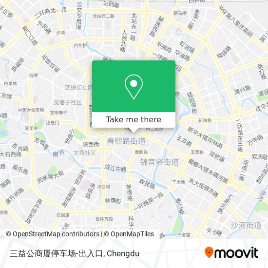 三益公商厦停车场-出入口 map