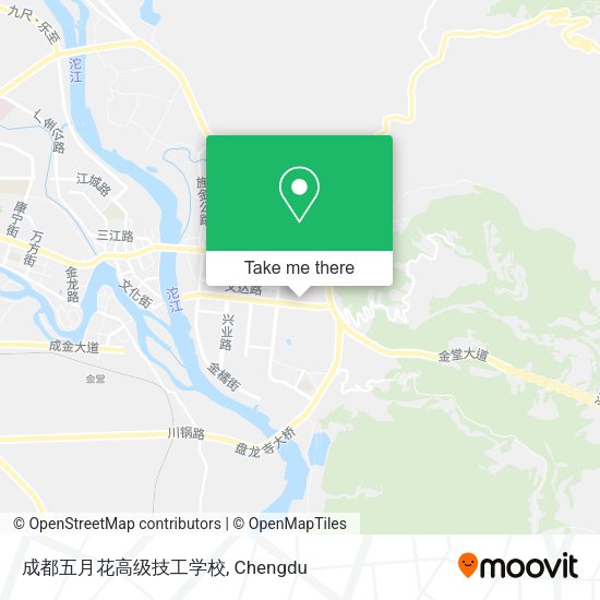 成都五月花高级技工学校 map