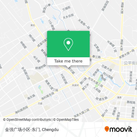 金强广场小区-东门 map