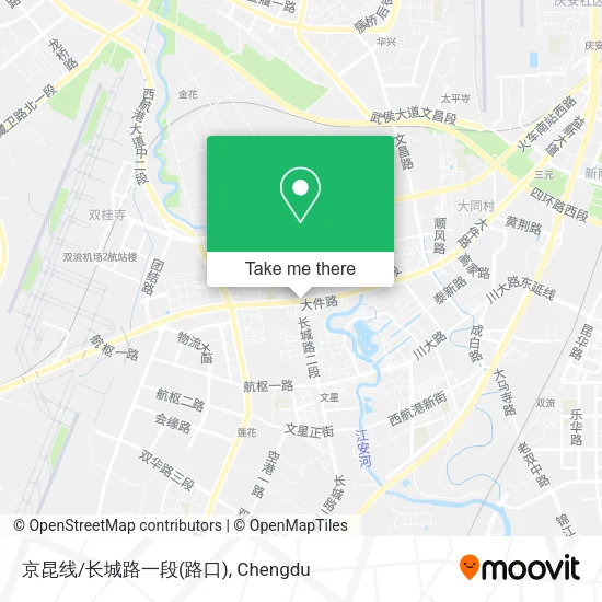 京昆线/长城路一段(路口) map