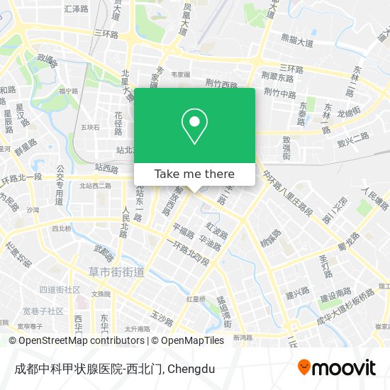 成都中科甲状腺医院-西北门 map
