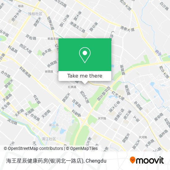 海王星辰健康药房(银润北一路店) map