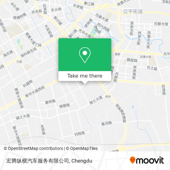 宏腾纵横汽车服务有限公司 map