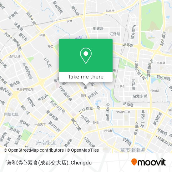 谦和清心素食(成都交大店) map