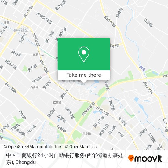 中国工商银行24小时自助银行服务(西华街道办事处东) map