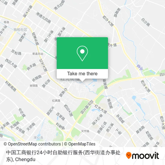 中国工商银行24小时自助银行服务(西华街道办事处东) map