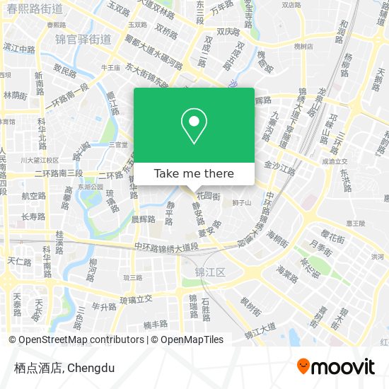栖点酒店 map