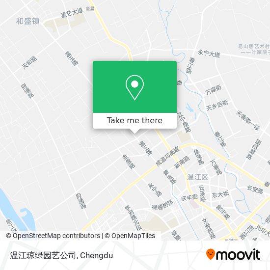 温江琼绿园艺公司 map