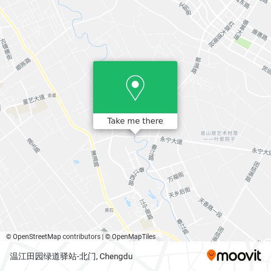 温江田园绿道驿站-北门 map