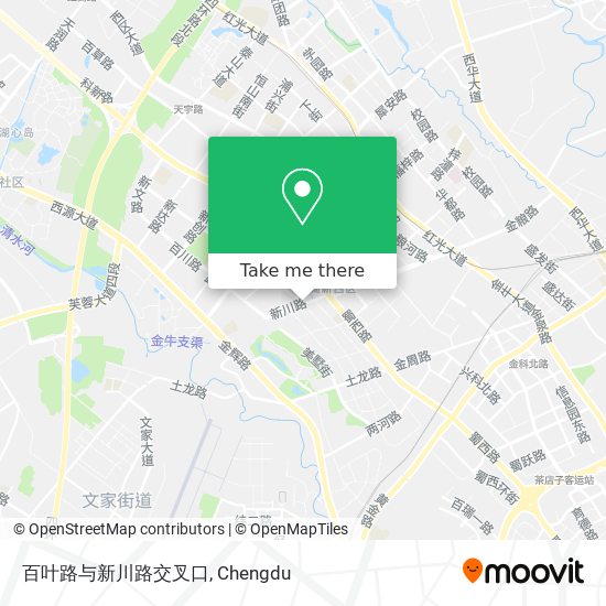 百叶路与新川路交叉口 map