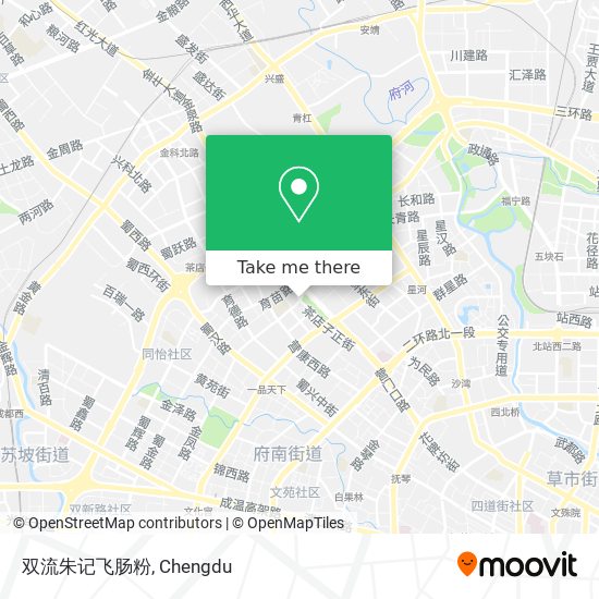 双流朱记飞肠粉 map