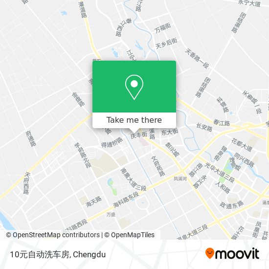 10元自动洗车房 map