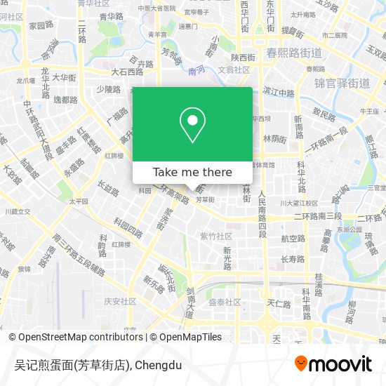 吴记煎蛋面(芳草街店) map