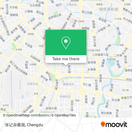 张记杂酱面 map