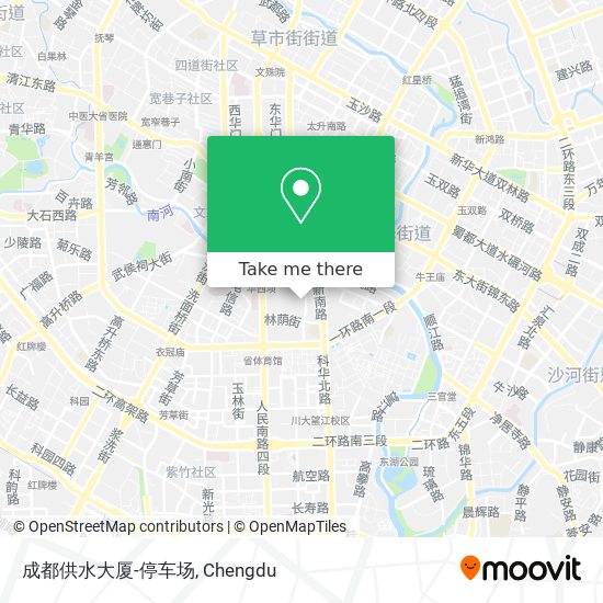 成都供水大厦-停车场 map