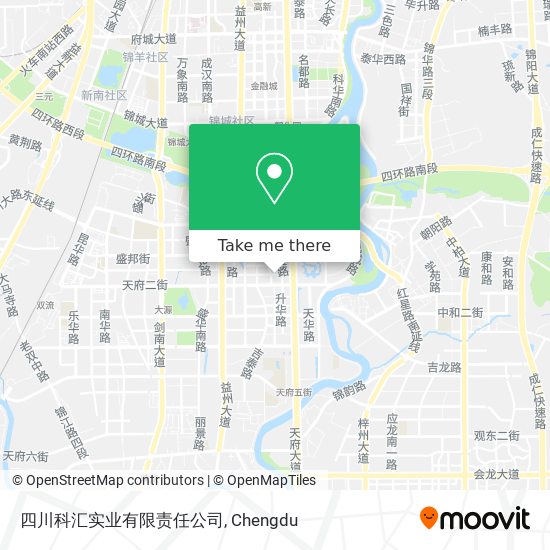 四川科汇实业有限责任公司 map