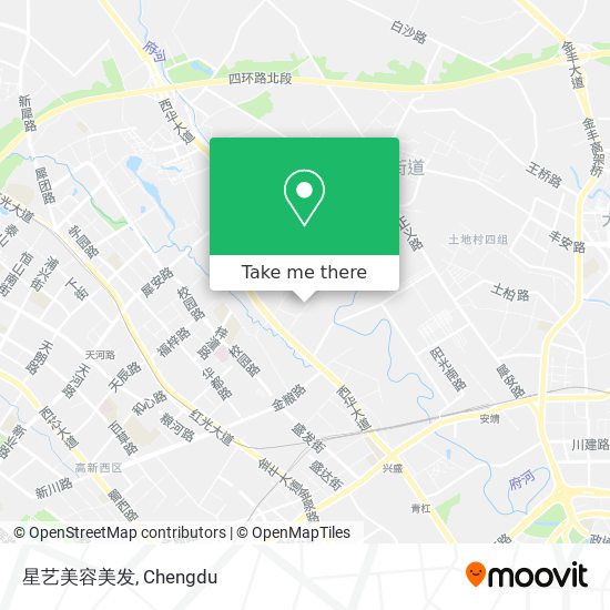星艺美容美发 map