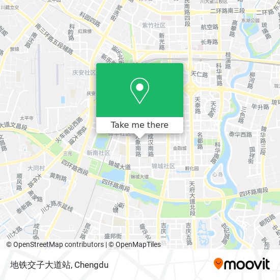 地铁交子大道站 map