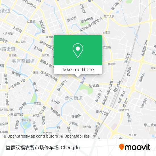 益群双福农贸市场停车场 map