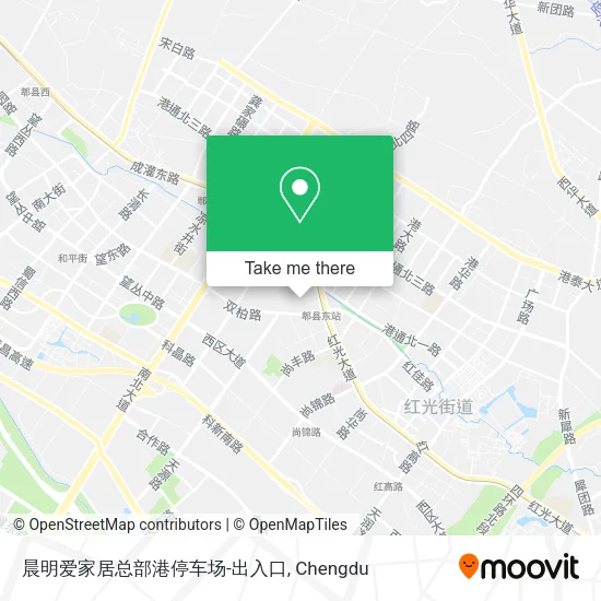 晨明爱家居总部港停车场-出入口 map